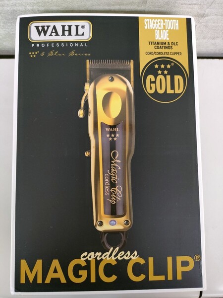 新品未使用 送料無料 WAHL Cordless MAGIC CLIP GOLD ウォール コードレス マジッククリップ ゴールド