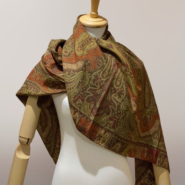 ETRO 超大判スカーフ ペイズリー柄 ストール エトロ
