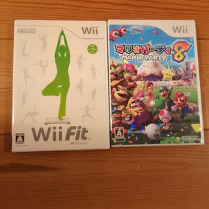 美品!Wiiソフト マリオパーティ8、WiiFIT 任天堂