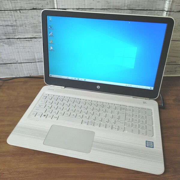 ★美品★HP Pavilion 15-au102TU★Core i3-7100U 2.40GHz SSD256GB メモリ8GB フルHD Webカメラ DVD Bluetooth HDMI Windows10 Home★214