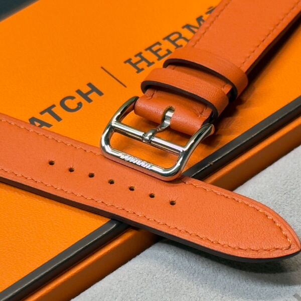 ☆即決 ほば未使用 Apple Watch Hermes 42mm 41mm 40mm ヴォー スイフト オレンジ シンプルトゥール レザー エルメス アップルウォッチ 805