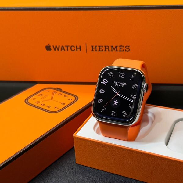 ☆即決 美品 おすすめ Apple Watch series8 HERMES 45mm アップルウォッチ エルメス Cellular シルバーステンレス 798
