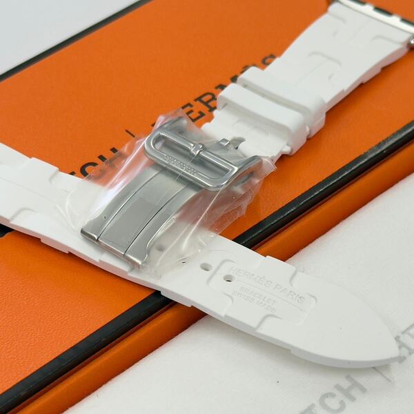 ☆即決 未使用 白 希少 レア キリム Apple Watch Hermes 42mm 41mm 40mm ホワイト シンプルトゥール アップルウォッチ エルメス 813
