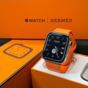 ☆即決 美品 バッテリー良好 Apple Watch series5 HERMES 44mm アップルウォッチ エルメス シルバーステンレス シリーズ 814