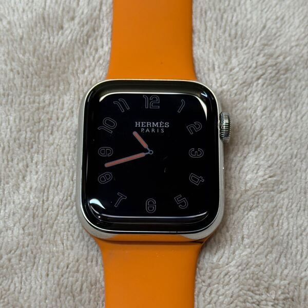 ☆即決 美品 バッテリー100% Apple watch シリーズ5 アップルウォッチ HERMES Series5 40mm ステンレス GPS+Cellular 835
