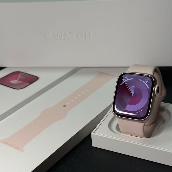 ☆即決 美品 バッテリー99% ピンクアルミニウム Apple Watch series9 41mm アップルウォッチ シリーズ9 811