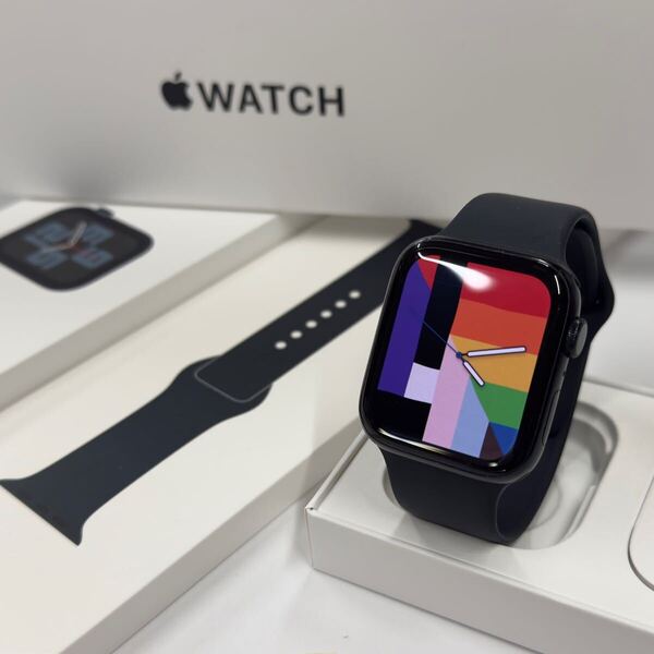 ☆即決 美品 バッテリー90% Apple Watch SE2 44mm ミッドナイトアルミニウム アップルウォッチ GPSモデル 836