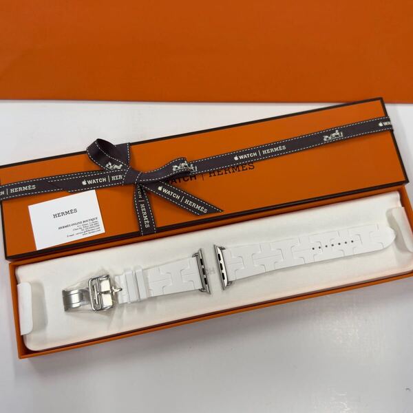 ☆即決 未使用 白 希少 レア キリム Apple Watch Hermes 46mm 45mm 44mm ホワイト シンプルトゥール アップルウォッチ エルメス 237