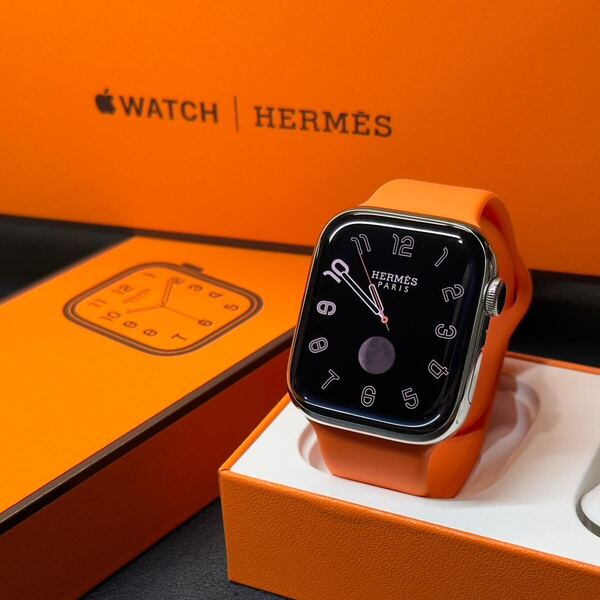 ☆即決 美品 おすすめ Apple Watch series8 HERMES 45mm アップルウォッチ エルメス Cellular シルバーステンレス 869