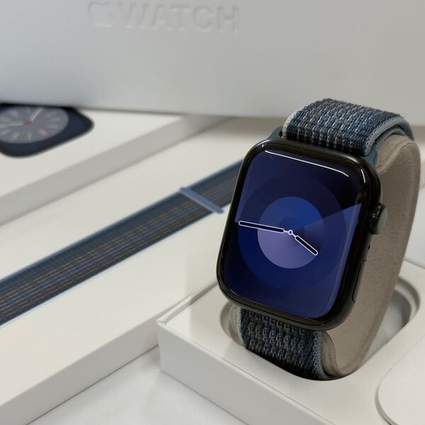 ☆即決 美品 Apple Watch series8 45mm ミッドナイトアルミニウム アップルウォッチ GPSモデル シリーズ8 852