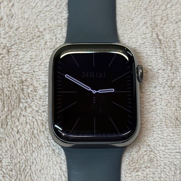 ☆即決 バッテリー99% グラファイトステンレス Apple Watch series9 45mm アップルウォッチ GPS+Cellular シリーズ9 874