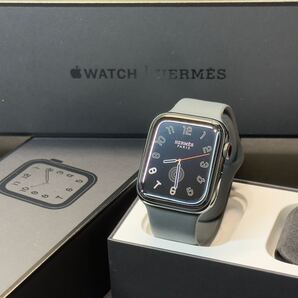 ☆即決 Apple watch エルメス 黒 シリーズ5 アップルウォッチ HERMES Series5 44mm ブラックステンレス GPS+Cellular 896