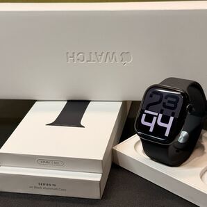 ☆即決 ほぼ未使用 100% Series10 ジェットブラックアルミニウム Apple Watch 42mm アップルウォッチ シリーズ10 アップルウォッチ 881
