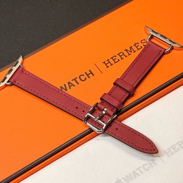 ☆未使用 即決 ヴァーミリオン アトラージュ Apple watch HERMES エルメス シンプルトゥール アトラージュ 42mm 41mm アップルウォッチ 900