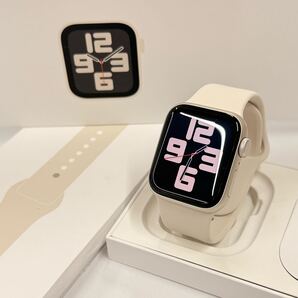 ☆即決 美品 ケア+ バッテリー100% Apple Watch SE2 40mm スターライトアルミニウム アップルウォッチ GPSモデル 925
