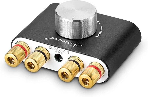 アップグレード版 NS-01G Pro パワーアンプ bluetooth 5.0 100W アンプ スピーカー用 デジタルパワーアンプ HiFi オーディオ 電源付き