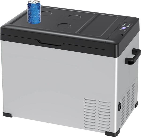 Sumeriy 車載冷蔵冷凍庫 50L -20℃~20℃ 急速冷凍 大容量 省エネ 冷蔵庫 2WAY電源対応 DC12V24V/AC100V 車載家庭両用 静音