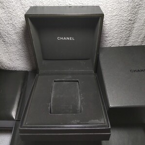 CHANEL 純正 シャネル 時計 箱 ウォッチ ケース ボックス 黒 内箱 黒 外箱 化粧箱 空箱 BOX 正規 ボックス 保護 収納 付属品 012 送料込み