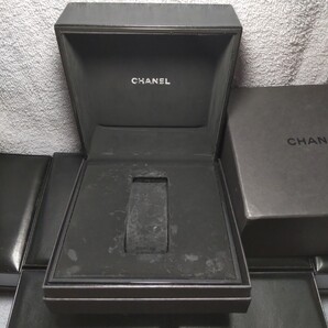 CHANEL 純正 シャネル 時計 箱 ウォッチ ケース ボックス 黒 内箱 黒 外箱 化粧箱 空箱 BOX 正規 ボックス 保護 収納 付属品 016 送料込み