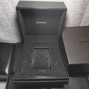 CHANEL 純正 シャネル 時計 箱 ウォッチ ケース ボックス 黒 内箱 黒 外箱 化粧箱 空箱 BOX 正規 ボックス 保護 収納 付属品 015 送料込み