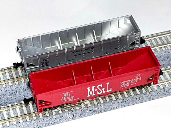 アトラス ホッパー車 ミネアポリス&セントルイス鉄道/カナディアンナショナル鉄道 合わせて 送料込 ATLAS M&StL 541002/CN 97274