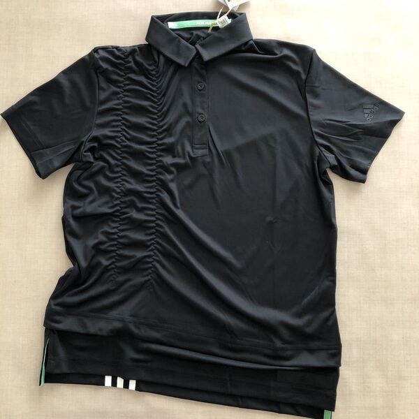 新品・未使用 adidas ゴルフ 半袖ポロシャツ ◆ M ◆ BO090 ブラック アディダス