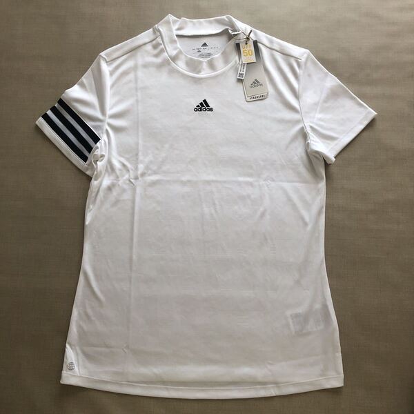 新品・未使用 adidas ゴルフ 半袖モックネックシャツ ◆ L ◆ TO688 アディダス