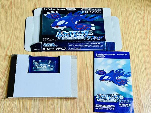 箱説あり 箱キズあり NINTENDO GBA Pokmon Sapphire ポケモンサファイア