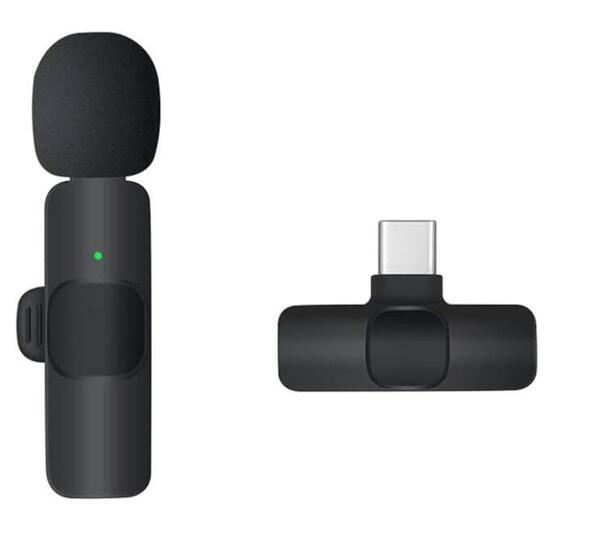 ピンマイク ワイヤレス スマホ マイク Android/apple 用 Type-C 【360°集音 瞬時接続】 ノイズ軽減 プラグ&プレイ APP不要