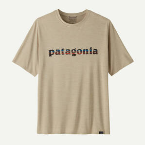 ★新作★ patagonia パタゴニア キャプリーン クール デイリー グラフィック シャツ '73 Text Logo: Pumice X-Dye TLPX XLサイズ 正規品