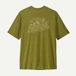 ★新作★ patagonia パタゴニア キャプリーン クール デイリー グラフィック シャツ Wind Runner: Graze Green X-Dye Mサイズ 正規品
