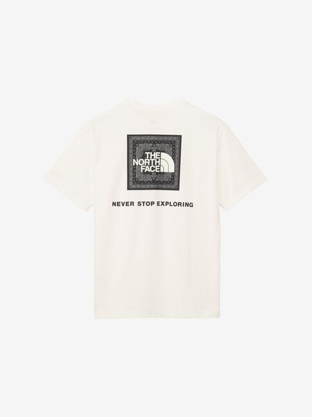 ★新作★ THE NORTH FACE ノースフェイス ショートスリーブバンダナスクエアロゴティー ホワイト2・W2 Lサイズ 正規品 タグ付き NT32446