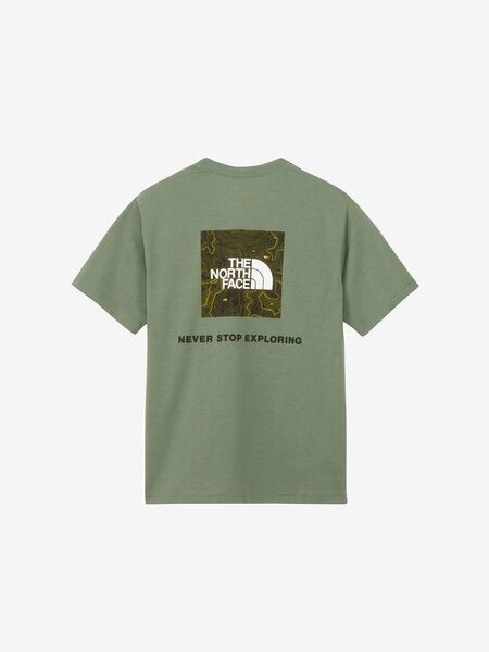 ★新作★ THENORTHFACE ノースフェイス ショートスリーブバックスクエアトラバースロゴティー ダックグリーンDG Lサイズ タグ付き NT32543
