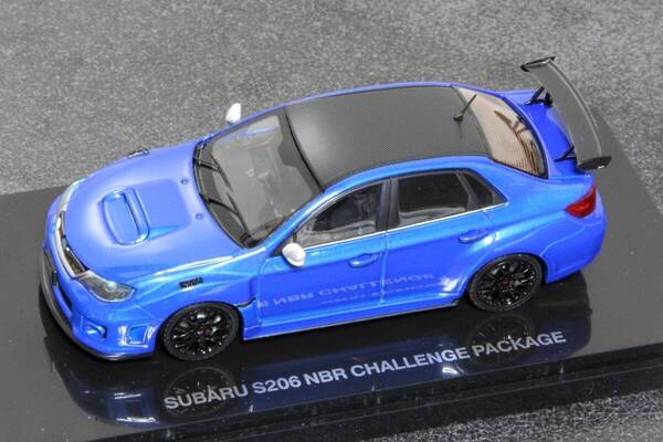 ★送料無料 エブロ 1/43 SUBARU S206 NBR CHALLENGE PACKAGE WR BLUE 44784 ミニカー エブロ スバル WRブルー STI CBA-GVB EJ20★