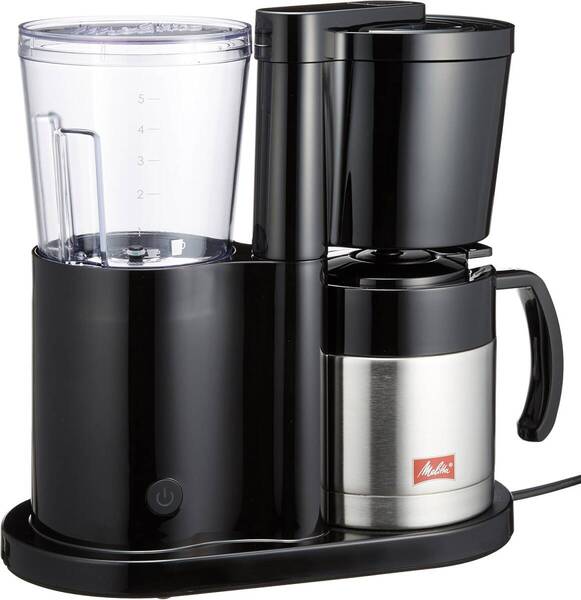 Melitta コーヒーメーカー MKM-535/B ジェットブラック 水タンク容量0.7L 約2~5杯 Melitta NEUE(ノイエ) 保温ポット 清掃/動作確認済み