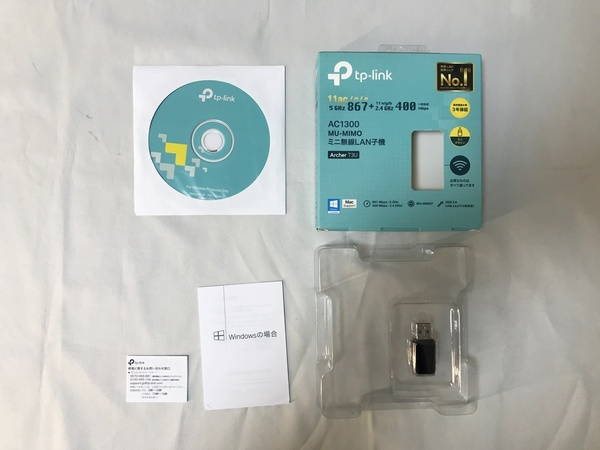 【新品】TP-Link WiFi 無線LAN 子機Archer T3U ブラック 高速5GHz対応 11ac MU-MIMO AC1300 866+400Mbps デュアルバンド