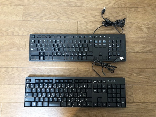 DELL・ELECOMキーボード2台セット 有線 KB216-BK TK-FCM085BK 日本語109キー USBキーボード マルチメディア対応 動作確認済み
