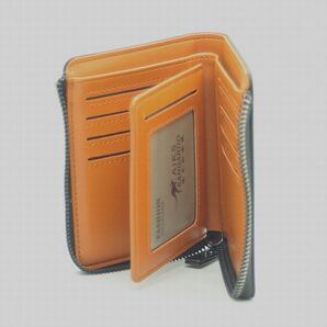 ■送料無料■新品カンガルーコンパクトメンズ財布ブラック黒★盗難防止RFID22 【サザビー ポールスミス バーバリー 新社会人】