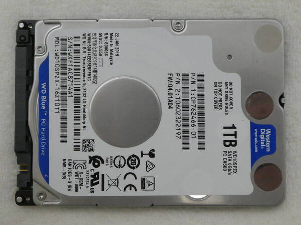 ★1TB HDD WD10SPZX SATA600 5400rpm 128MB 使用859時間 送料無料