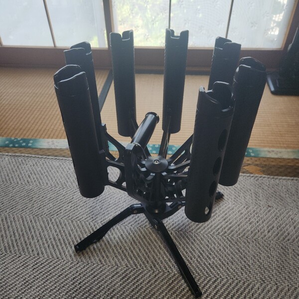 ガトリング ロッドスタンド 7本仕様 回転式 Gatlin Rod stand エリアトラウト ライトゲーム