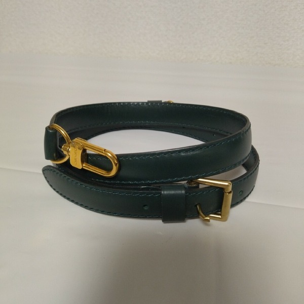 【極美品】ルイヴィトン ショルダーストラップ タイガ エピセア グリーン ロング ゴールド金具