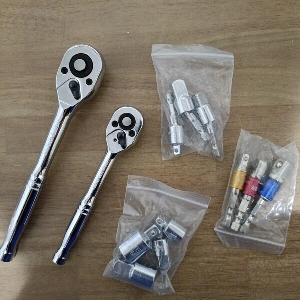 工具 訳あり まとめ売り ラチェットハンドル 大量 ソケットアダプター ソケットレンチ 変換 自動車 メンテナンス