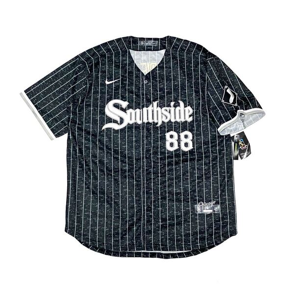 XL 美品 ナイキ Nike ベースボール シャツ MLB シカゴホワイトソックス White Sox ユニフォーム メジャーリーグ bbシャツ ストライプ