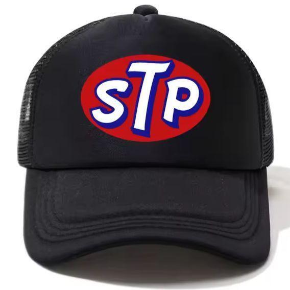 新品 STP プリント メッシュ キャップ 野球帽 帽子 黒 ブラック メンズ レディース ユニセックス