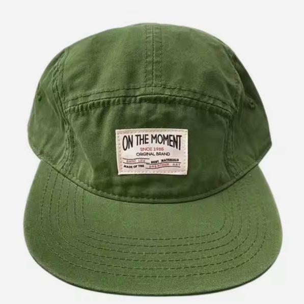 新品 パッチ 5パネル キャップ 野球帽 帽子 コットンキャップ グリーン メンズ レディース ユニセックス ストリート アメカジ