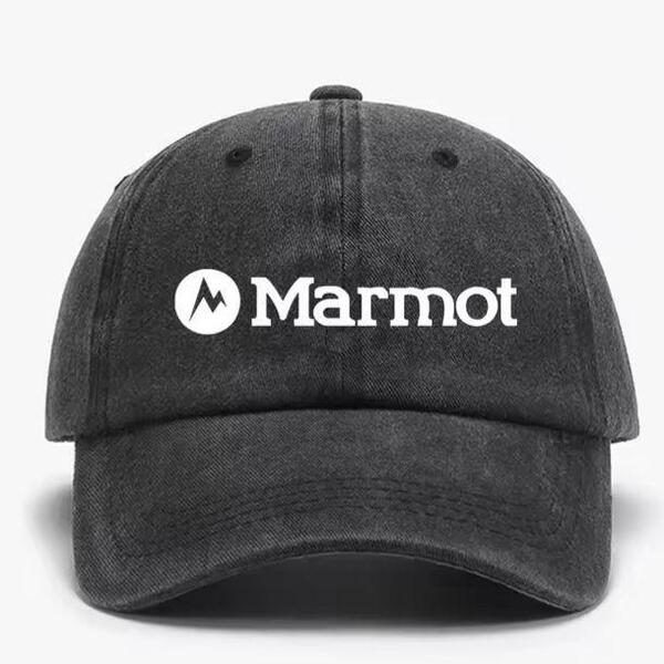 新品 Marmot プリント キャップ 野球帽 帽子 コットンキャップ メンズ レディース ユニセックス ストリート アメカジ
