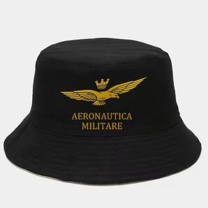 新品 クラウン 鷲 プリント バケットハット バケハ 帽子 空軍 ミリタリー ブラック メンズ レディース ユニセックス アメカジ ストリート