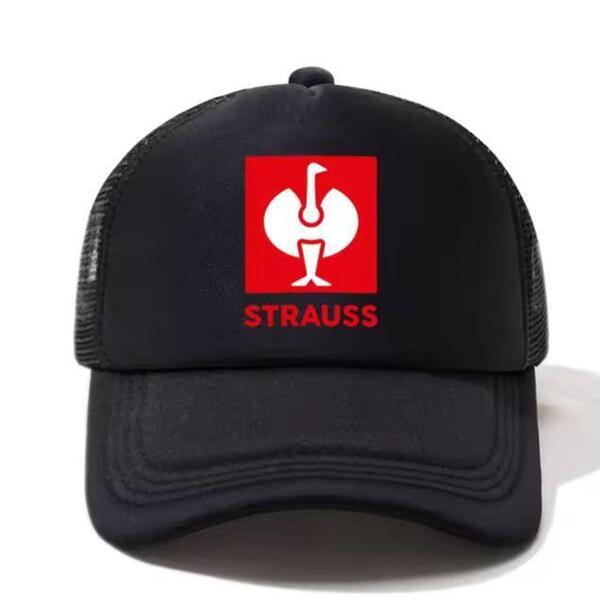 新品 STRAUSS メッシュ キャップ 野球帽 帽子 ブラック ユニセックス