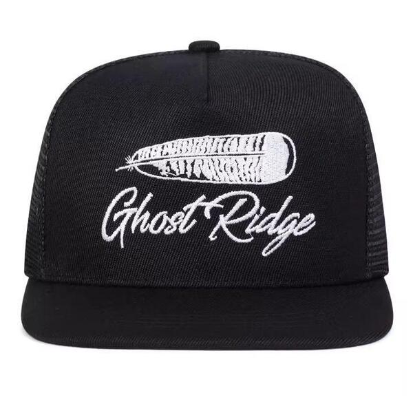 新品 Ghost Ridge 刺繍 メッシュ キャップ 野球帽 帽子 ブラック 黒 メンズ レディース ユニセックス ストリート アメカジ