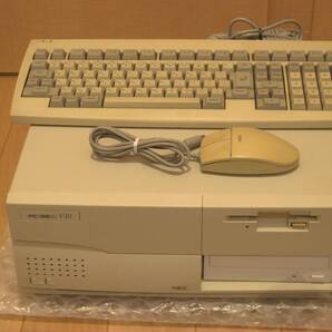 ■メンテナンス済■PC-9821 V10 + キーボード&マウス + RAM 22MB + CF(2GB) + DVD/CD + 電池新品交換